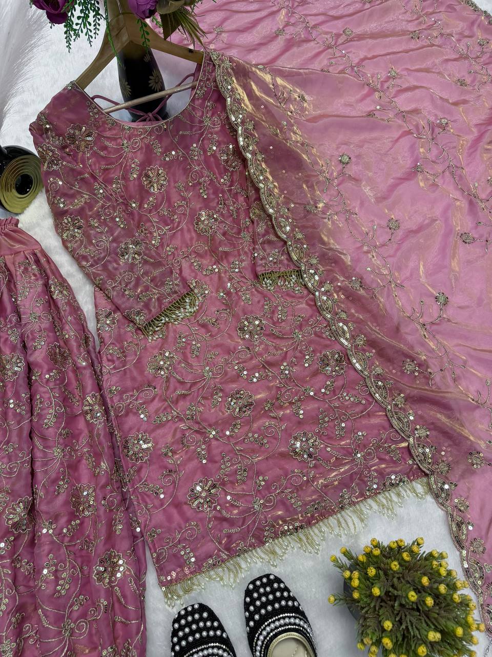 The Regal Rose Sequined Salwar Suit